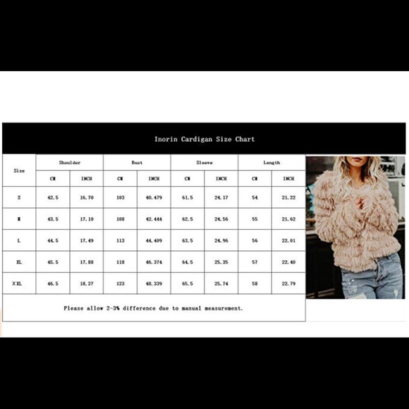 Open Front Cardigan Fur Coat Jacket Warm Coat NWT - Picture 8 of 8